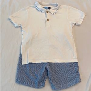 Boys 5T outfit! Golf shirt and shorts